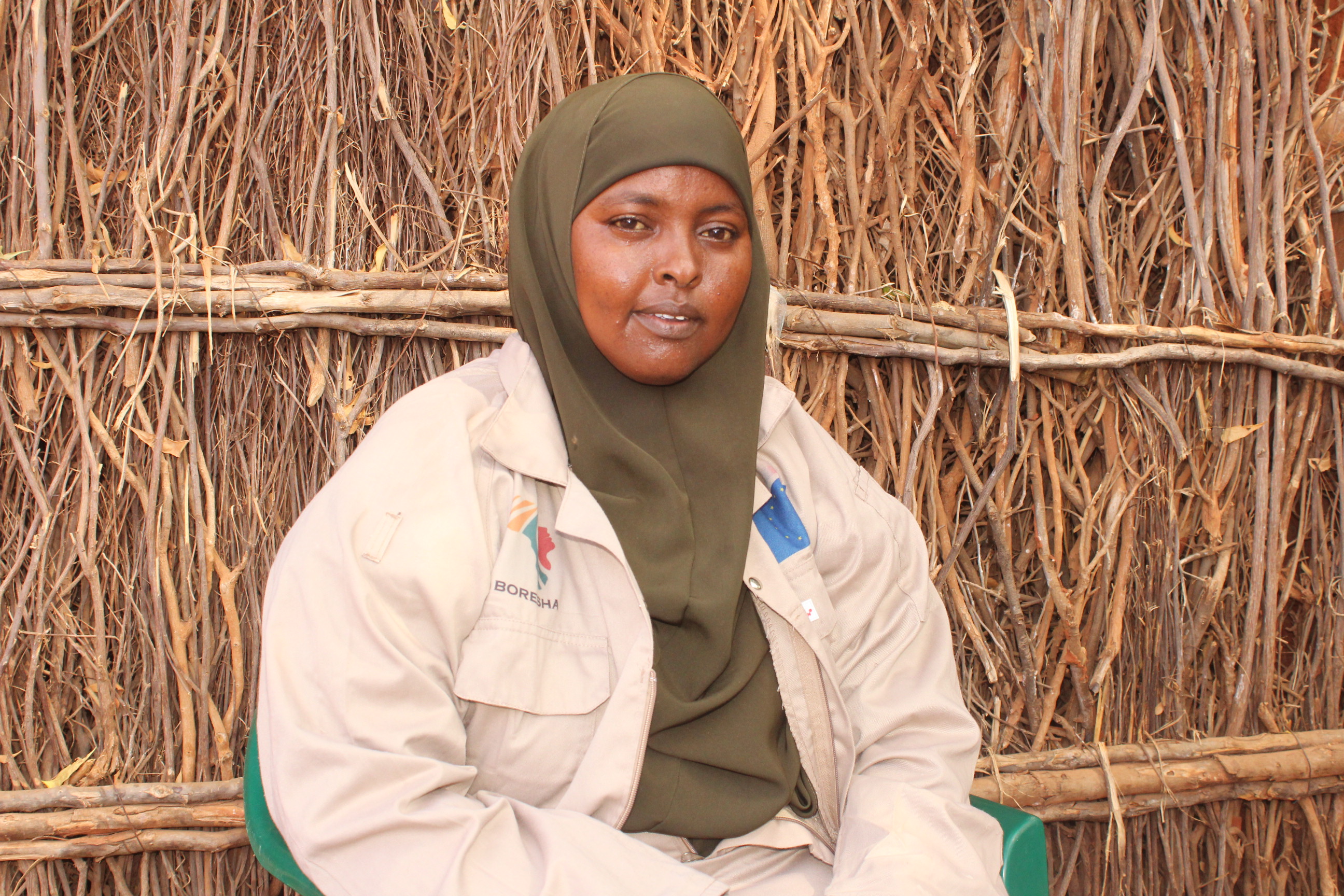 Zamzam, a trained community animal health worker in Gedo, Somalia 