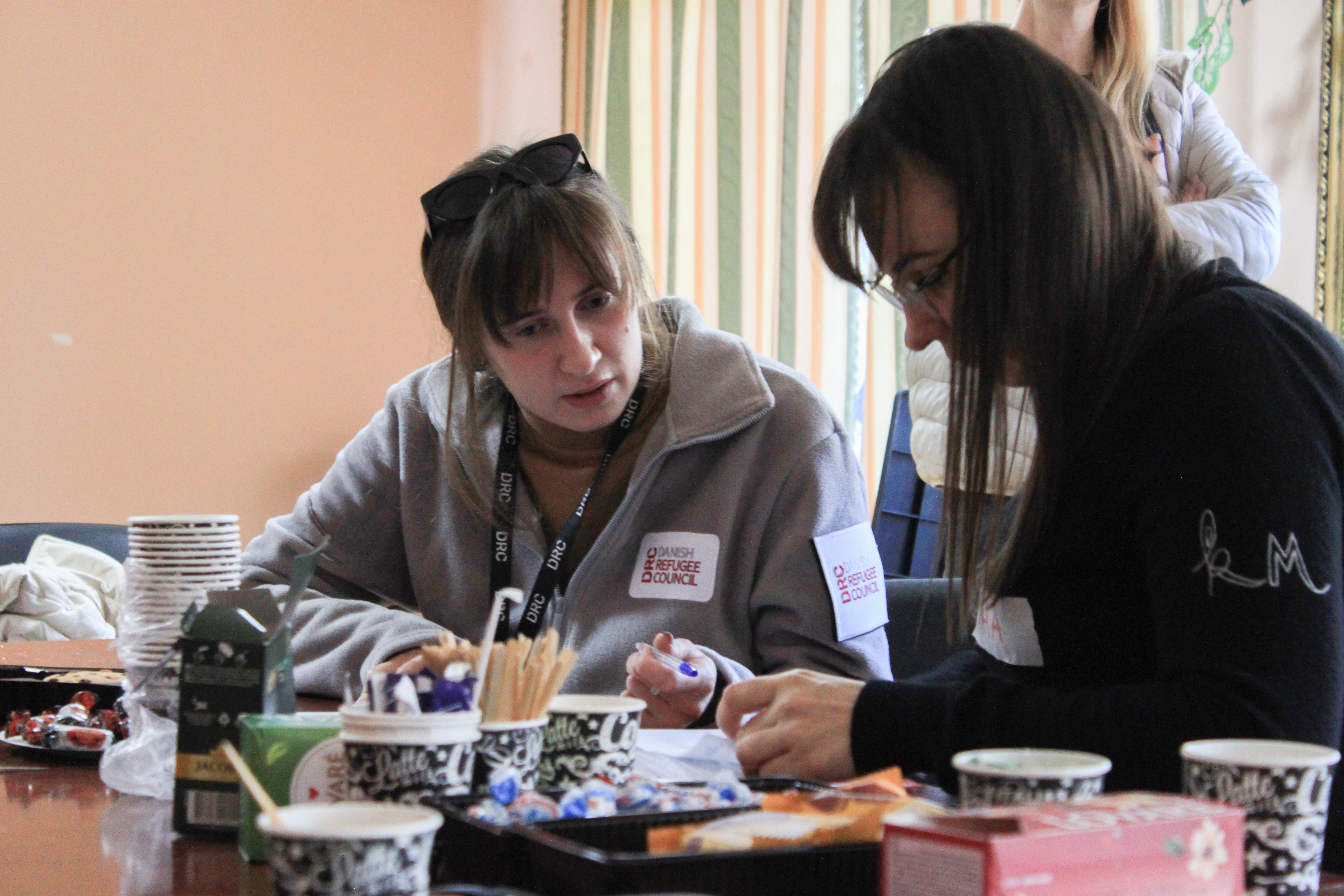 Psychosocial support session for single mothers who are internally displaced persons. After the sessions, they can also receive legal assistance.©DRC Ukraine, Lviv Oblast, Novyi Rozdil, 2023, Volodymyr Malynka.