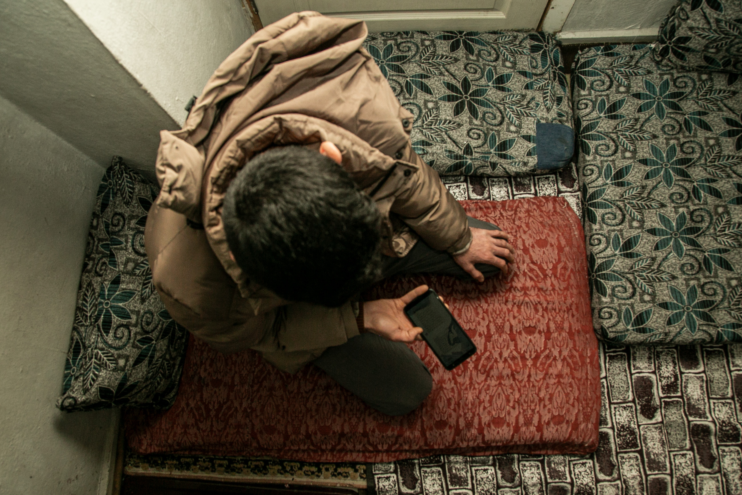 Mohammad, A Syrian furniture maker and participant in the CVA project.