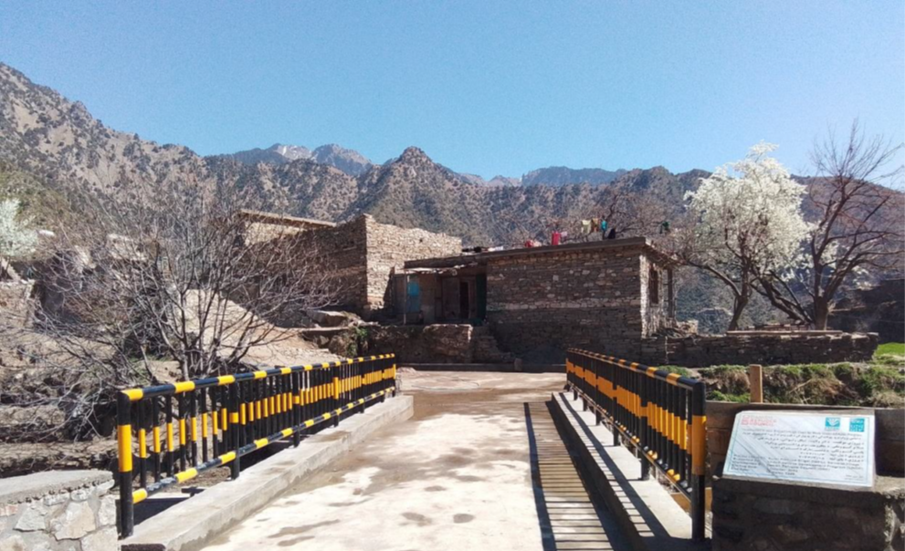 The bridge constructed in Kunar province under ABADEIPhoto // DRC