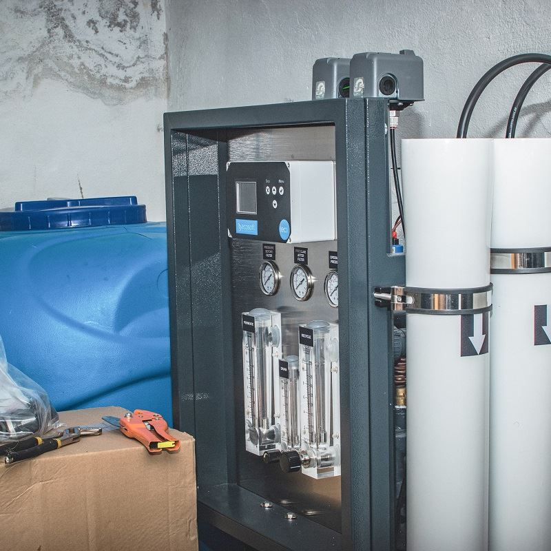 A new water treatment plant was installed in a hospital. ©DRC Ukraine. Mykolaiv, Svitlana Vovk, November 2022.