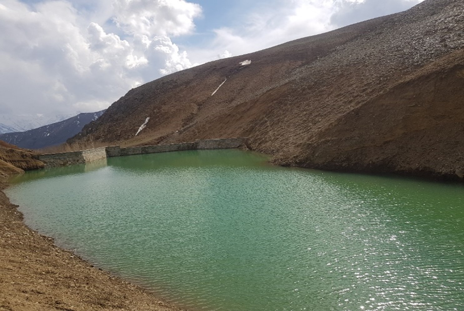 Check dam constructed in Nirkh district of Maidan Wardak province. Photo // DRC